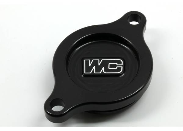 WORKS - OIL FILTER COVER BLACK SUZ - Image 1