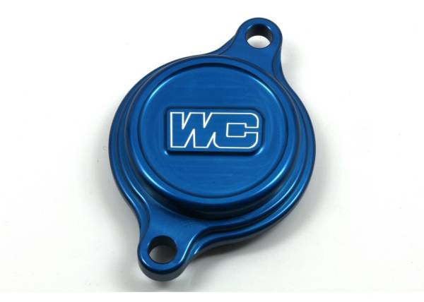 WORKS - OIL FILTER COVER BLUE YAM - Image 1