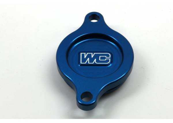 WORKS - OIL FILTER COVER BLUE SUZ - Image 1