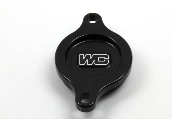 WORKS - OIL FILTER COVER BLACK SUZ - Image 1