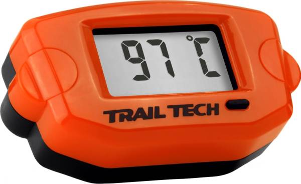 TRAIL TECH - WATER TEMP METER 22MM HOSE ORANGE - Image 1