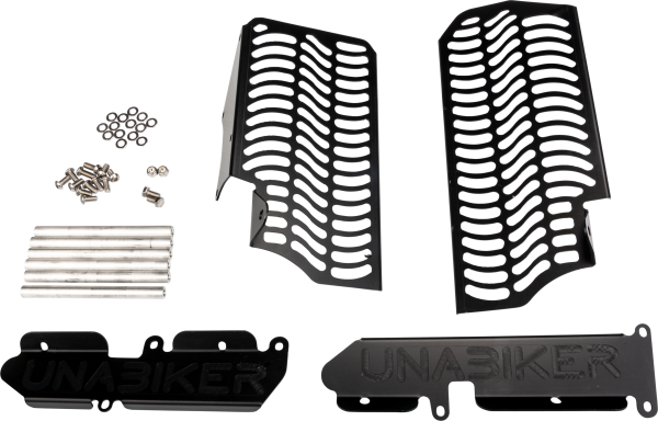 UNABIKER - RADIATOR GUARD BLACK - Image 1