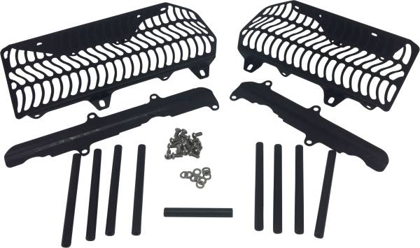 UNABIKER - RADIATOR GUARD KAWASAKI BLACK - Image 1