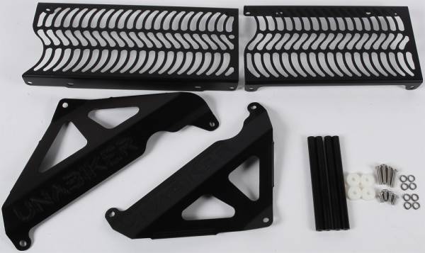 UNABIKER - RADIATOR GUARD (BLACK) - Image 1