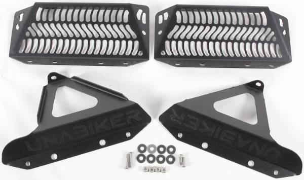 UNABIKER - RADIATOR GUARD (BLACK) - Image 1