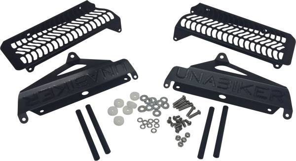 UNABIKER - RADIATOR GUARD (BLACK) - Image 1