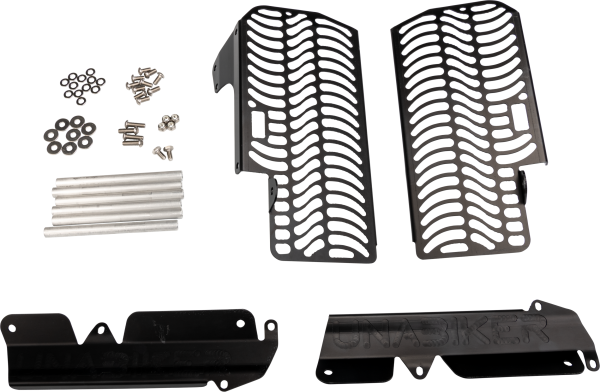 UNABIKER - RADIATOR GUARD YAMAHA BLACK - Image 1