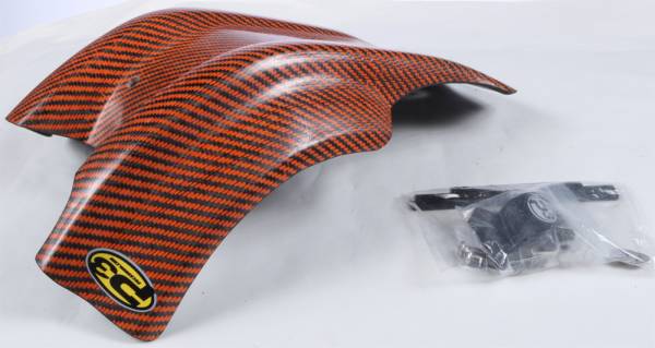 P3 - SKID PLATE CARBON FIBER ORANGE - Image 1