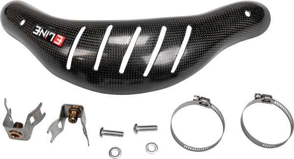 E-LINE ACCESSORIES - CARBON FIBER HEAT SHIELDS HUS/KTM - Image 1