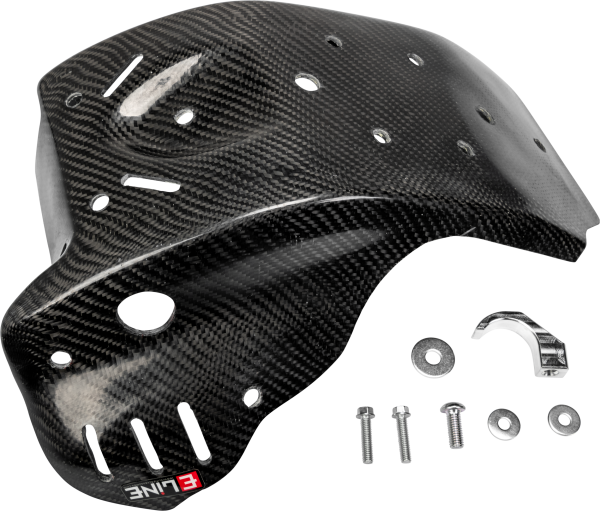 E-LINE ACCESSORIES - CARBON FIBER SKID PLATES HUS/KTM - Image 1