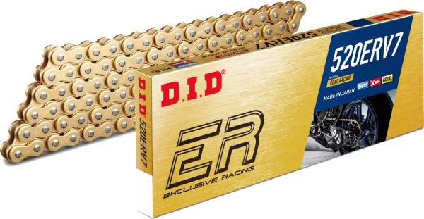 D.I.D - CHAIN 520ERV7 100L GOLD/GOLD - Image 1