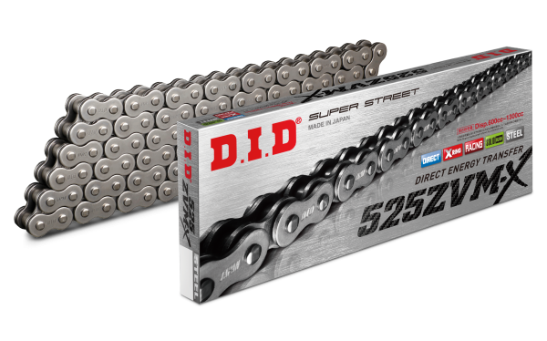 D.I.D - SUPER STREET 525ZVMX-100L X-RING CHAIN NATURAL - Image 1