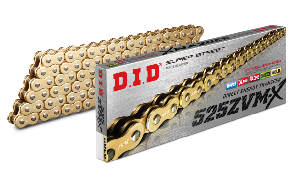 D.I.D - SUPER STREET 525ZVMXG-100L X-RING CHAIN GOLD - Image 1