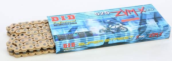 D.I.D - SUPER STREET 525ZVMX-120 X-RING CHAIN GOLD - Image 1