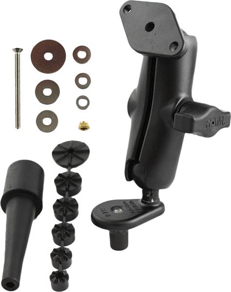 RAM - FORK STEM DOUBLE SOCKET ARM W/DIAMOND BASE ADAPTER - Image 1