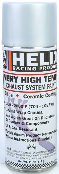 HELIX - VERY HIGH TEMP EXHAUST SYSTEM PAINT FLAT ALUMINUM 11OZ - Image 1