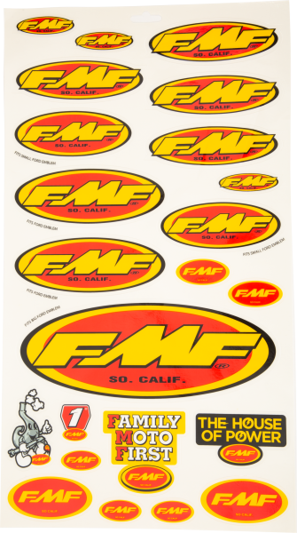 FMF - ASSORTED STICKER SHEET - Image 1