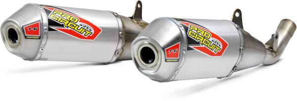 PRO CIRCUIT - T-6 SS DUAL SLIP-ONS CRF450R '17-18 450RX '17-18 - Image 1