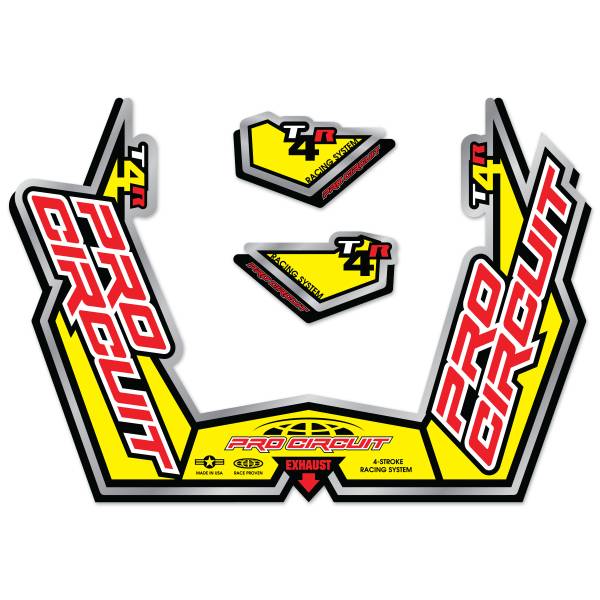 PRO CIRCUIT - T4-GPR STICKER KIT REPLACEMENT MUFFLER STICKERS - Image 1