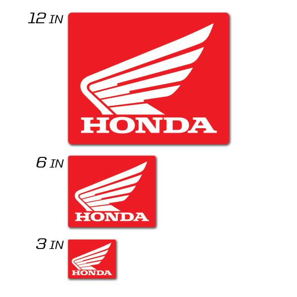 D-COR - HONDA ICON DECAL 3" SQUARED HONDA ICON DECAL 3" SQUARED - Image 1