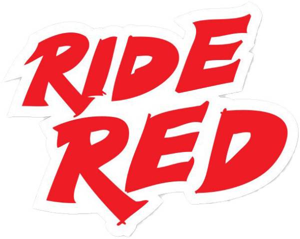 D-COR - RIDE RED DECAL 12" - Image 1