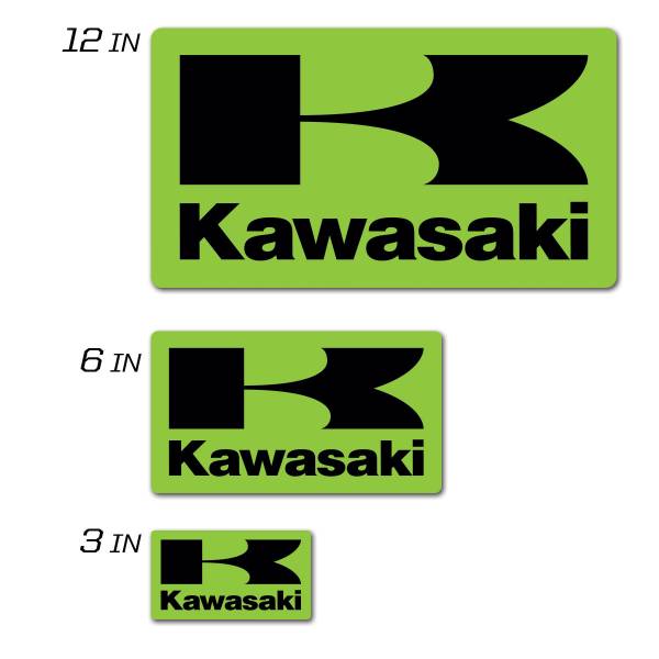 D-COR - KAWASAKI ICON DECAL 3" SQUARED KAWASAKI ICON DECAL 3" SQUARED - Image 1