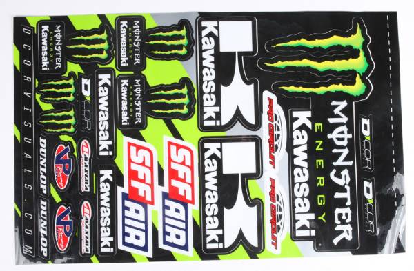 D-COR - KAWASAKI DECAL SHEET - Image 1