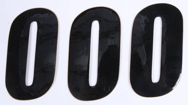 D-COR - NUMBER 0 BLACK 4" 3/PK - Image 1