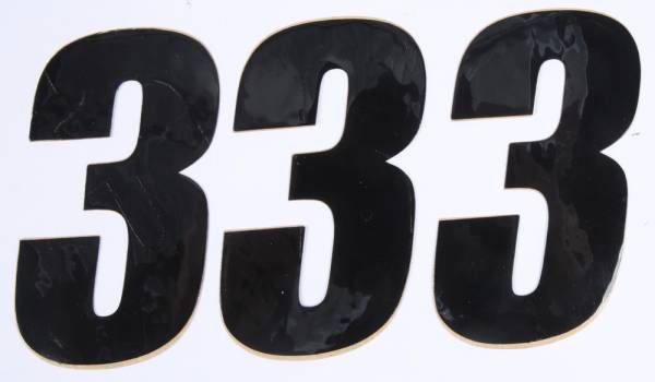 D-COR - NUMBER 3 BLACK 4" 3/PK - Image 1