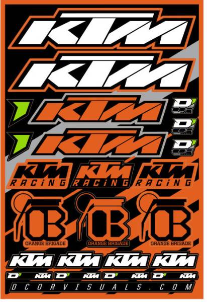 D-COR - DECAL SHEET KTM - Image 1