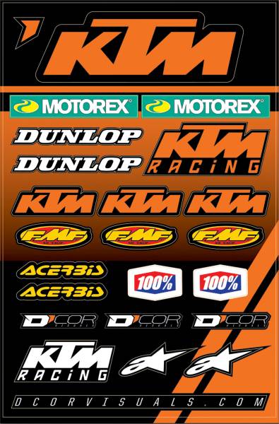 D-COR - KTM 2 DECAL SHEET - Image 1