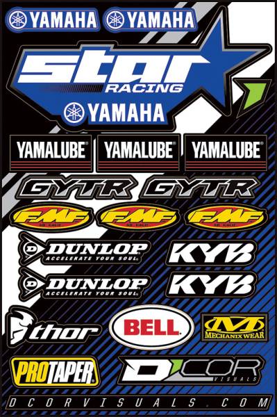 D-COR - STAR YAMAHA DECAL SHEET - Image 1