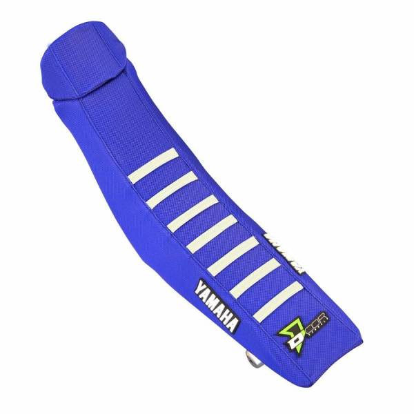 D-COR - SEAT COVER 17 BLUE W/WHITE RIBS - Image 1