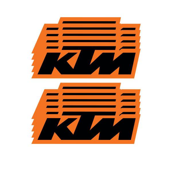 D-COR - 6" KTM DECAL 10 PK - Image 1