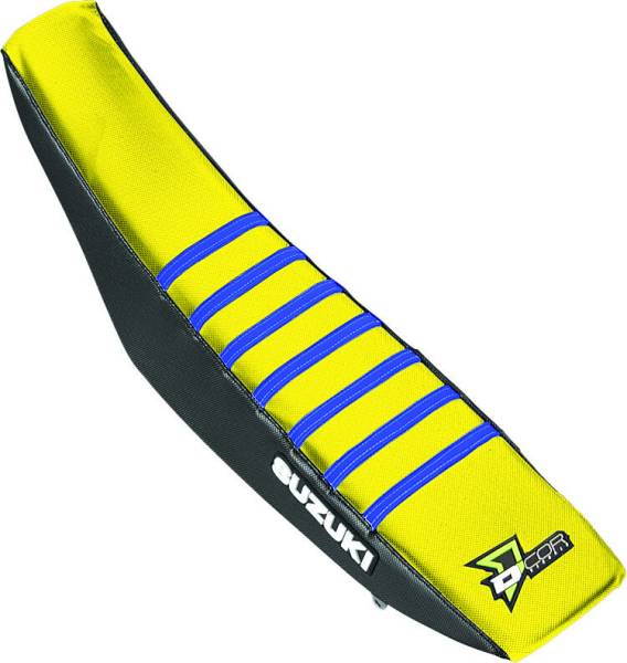 D-COR - SEAT COVER BLACK/YELLOW/BLUE - Image 1