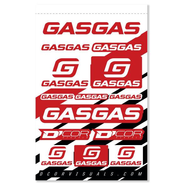 D-COR - GASGAS DECAL SHEET 12 MIL - Image 1