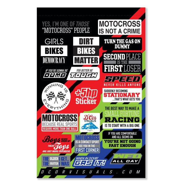 D-COR - DECAL SHEET MOTO TALK 2 4 MIL - Image 1