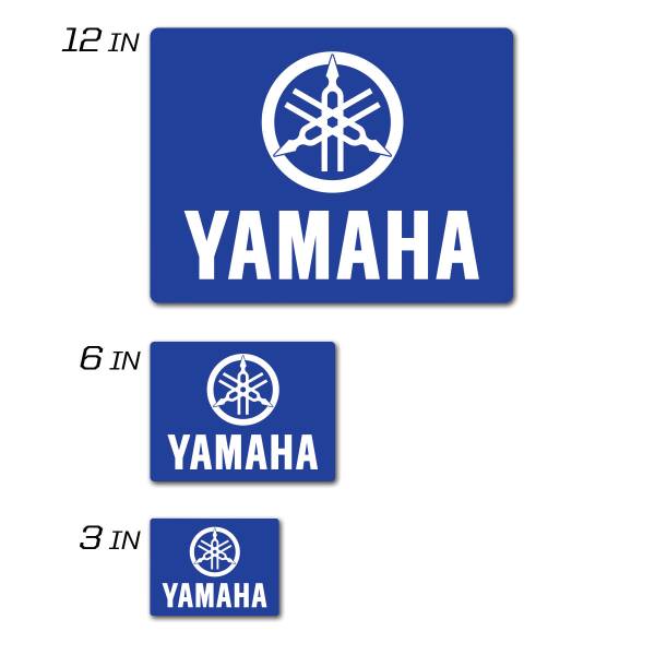 D-COR - YAMAHA ICON DECAL 3" SQUARED YAMAHA ICON DECAL 3" SQUARED - Image 1