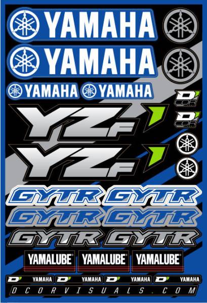 D-COR - DECAL SHEET YAMAHA YZF - Image 1