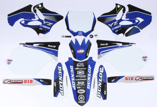 D-COR - YAMAHA RACELINE GRAPHICS COMPLETE GRAPHIC KIT WHITE - Image 1