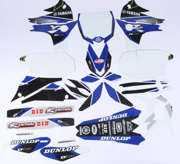 D-COR - YAMAHA RACELINE GRAPHICS COMPLETE GRAPHIC KIT WHITE - Image 1