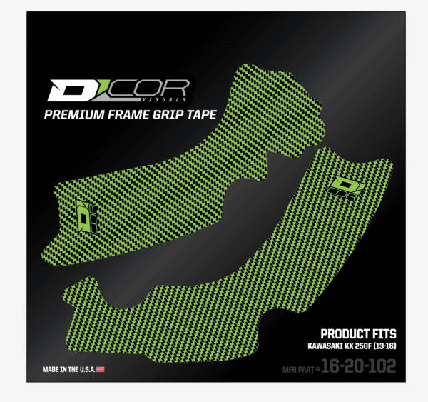 D-COR - FRAME GRIP GUARD DECAL GREEN/BLACK - Image 1