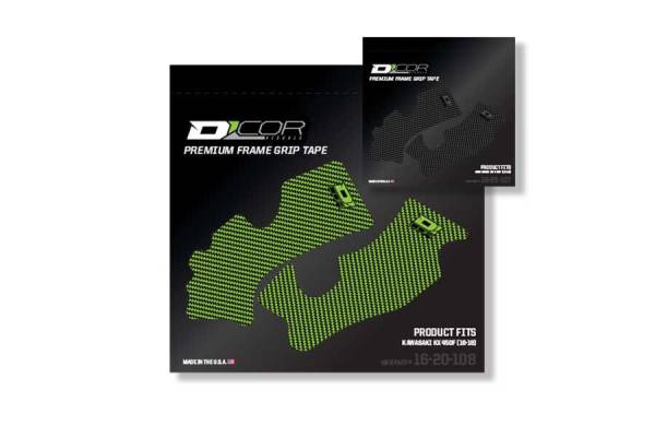 D-COR - FRAME GRIP GUARD DECAL GREEN/BLACK - Image 1