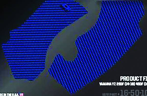 D-COR - FRAME GRIP GUARD DECAL BLUE - Image 1