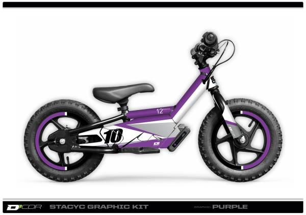 D-COR - GRAPHIC KIT STACYC PURPLE GRAPHIC KIT STACYC 12" & 16" - Image 1