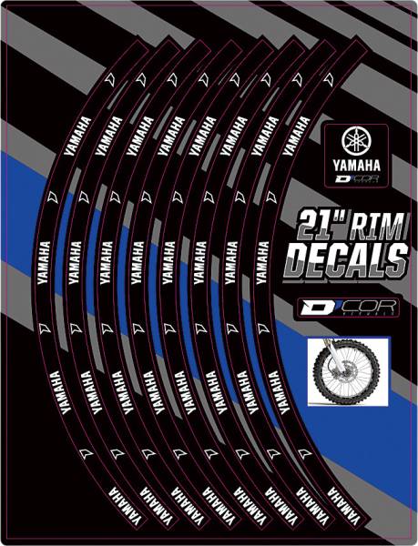 D-COR - RIM DECALS 21" YAMAHA LOGO FRONT - Image 1