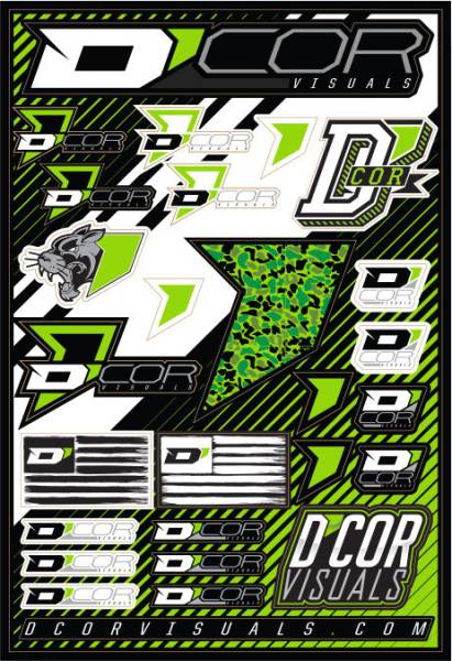 D-COR - LOGO DECAL SHEET 12"X18" - Image 1