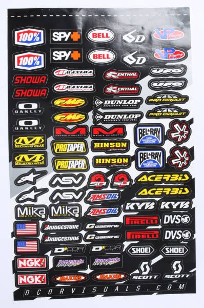 D-COR - MX LOGOS 2 DECAL SHEET - Image 1