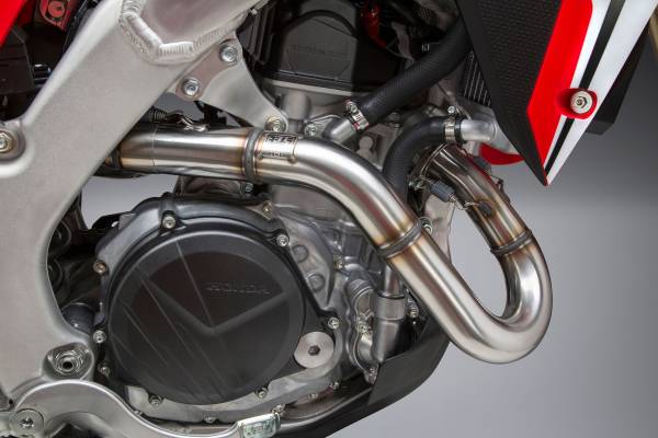 YOSHIMURA - RS-9 HEADER/CANISTER/END CAP EXHAUST DUAL SLIP-ON SS-AL-CF - Image 1