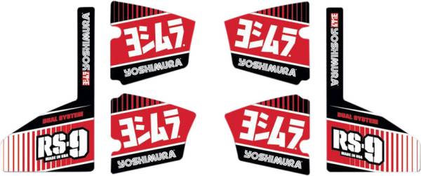 YOSHIMURA - RS-9 MUFFLER DECAL SET 6/PCS - Image 1